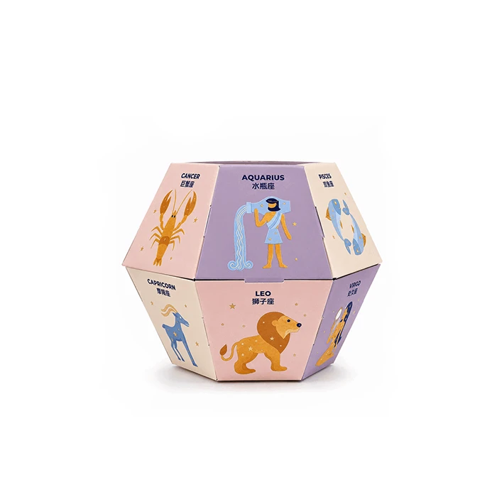 Caixa de presente hexagonal personalizada para embalagem premium